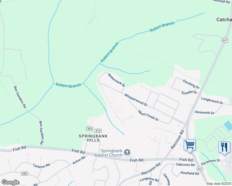 map of restaurants, bars, coffee shops, grocery stores, and more near 5750 Whisperwood Drive in Dalzell