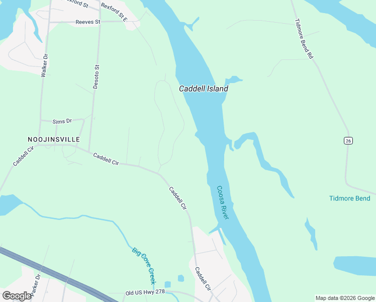 map of restaurants, bars, coffee shops, grocery stores, and more near 2699 Veranda Trce in Gadsden