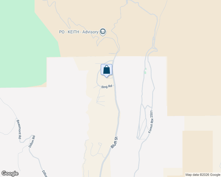 map of restaurants, bars, coffee shops, grocery stores, and more near 8181 Bluff Street in Banning