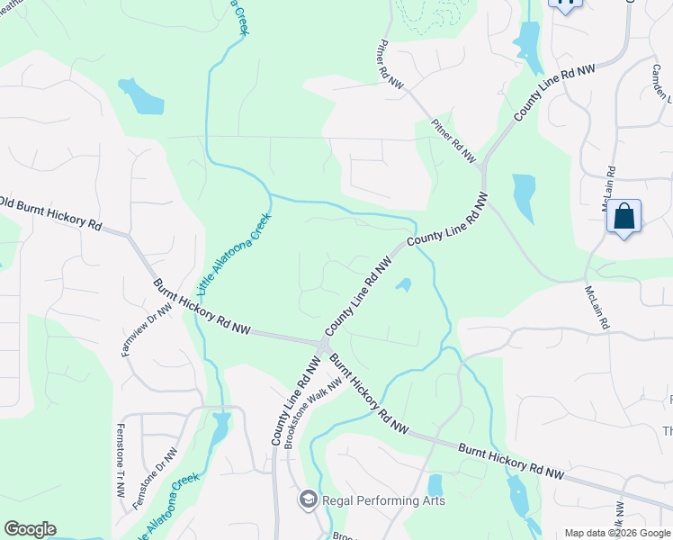 map of restaurants, bars, coffee shops, grocery stores, and more near 1921 Addington Court Northwest in Acworth