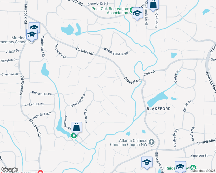 map of restaurants, bars, coffee shops, grocery stores, and more near 3246 Able Court in Marietta