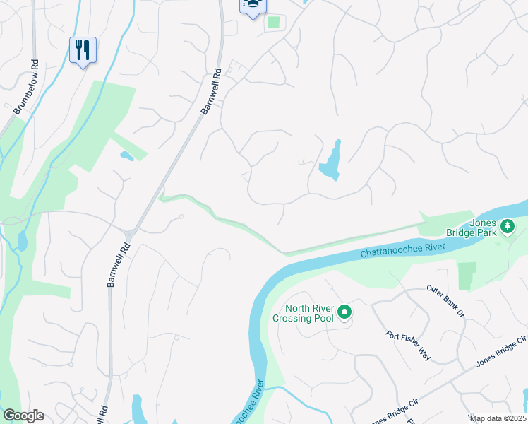 map of restaurants, bars, coffee shops, grocery stores, and more near 8957 Old Southwick Pass in Alpharetta