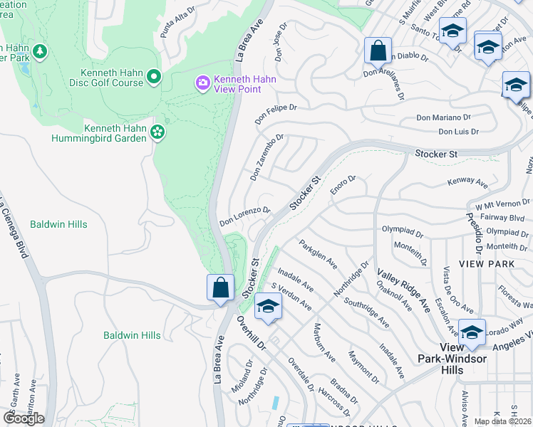 map of restaurants, bars, coffee shops, grocery stores, and more near 4772 Don Porfirio Place in Los Angeles