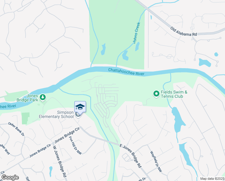 map of restaurants, bars, coffee shops, grocery stores, and more near 5039 Shirley Oaks Drive in Peachtree Corners