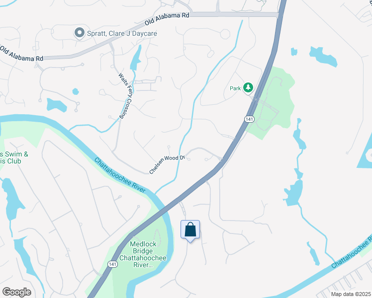 map of restaurants, bars, coffee shops, grocery stores, and more near 5500 Chelsen Wood Drive in Duluth