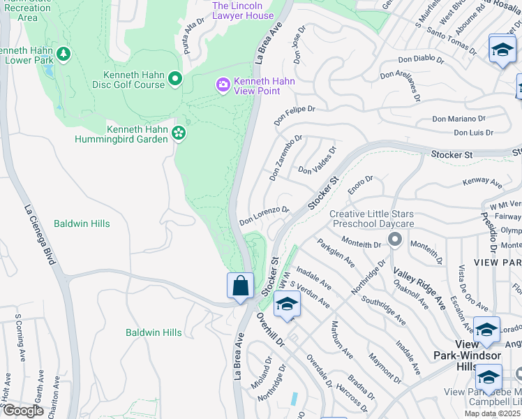 map of restaurants, bars, coffee shops, grocery stores, and more near 4753 Don Zarembo Drive in Los Angeles