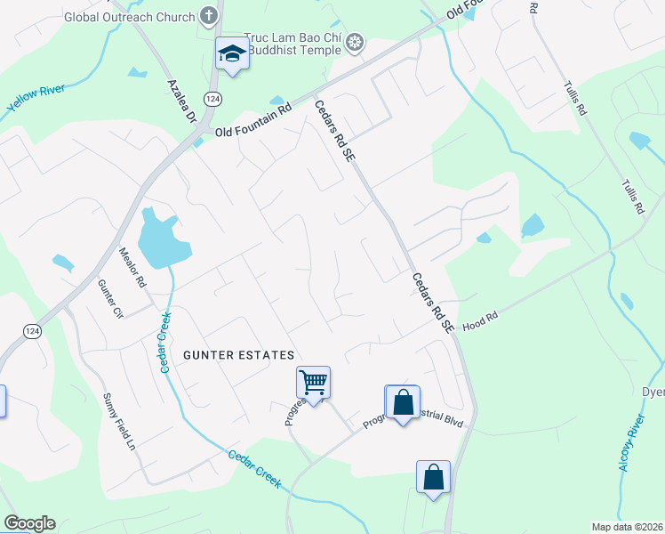 map of restaurants, bars, coffee shops, grocery stores, and more near 1401 Hada Lane in Lawrenceville