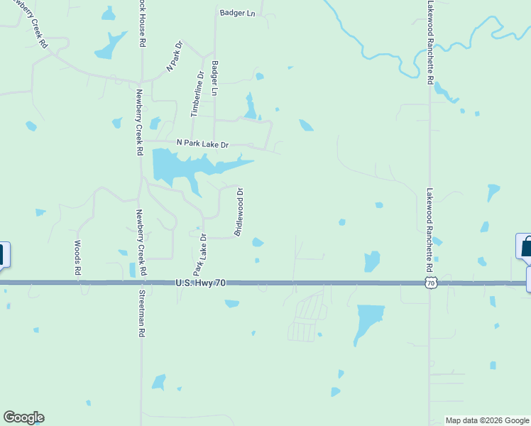 map of restaurants, bars, coffee shops, grocery stores, and more near 4421 U.S. 70 in Mead