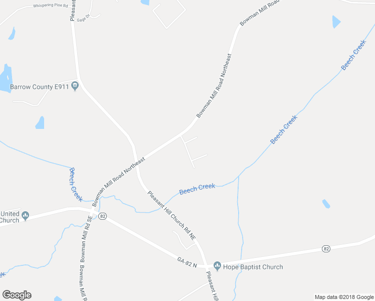 map of restaurants, bars, coffee shops, grocery stores, and more near Old Brim Road Winder in Winder