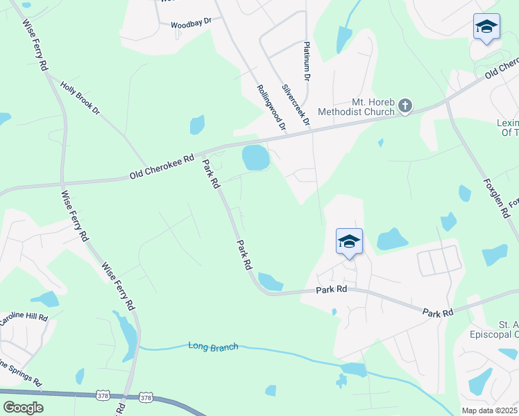 map of restaurants, bars, coffee shops, grocery stores, and more near 824 Park Road in Lexington