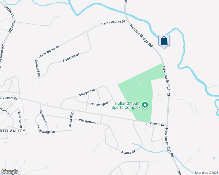 map of restaurants, bars, coffee shops, grocery stores, and more near 245 Vineyard Dr in Athens