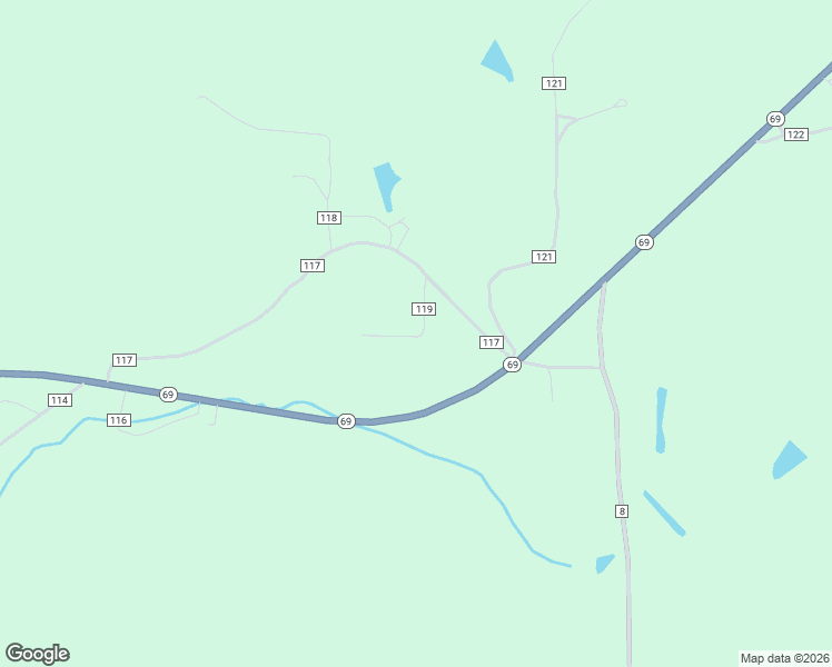 map of restaurants, bars, coffee shops, grocery stores, and more near 172 County Road 119 in Cullman