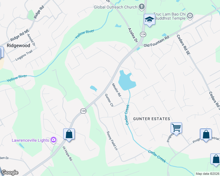 map of restaurants, bars, coffee shops, grocery stores, and more near 1019 Braselton Highway in Lawrenceville