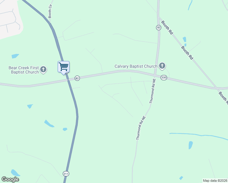 map of restaurants, bars, coffee shops, grocery stores, and more near 2572 Robert Lane in Statham