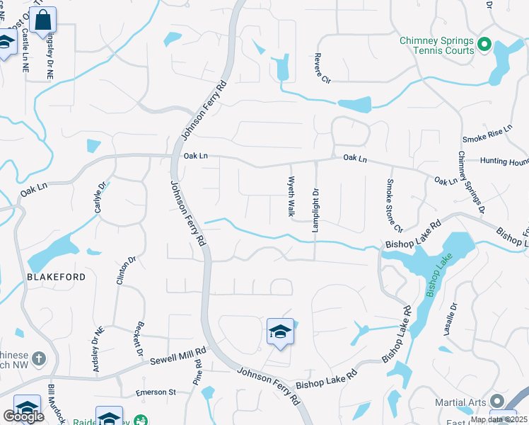 map of restaurants, bars, coffee shops, grocery stores, and more near 2115 Hawthorne Point in Marietta