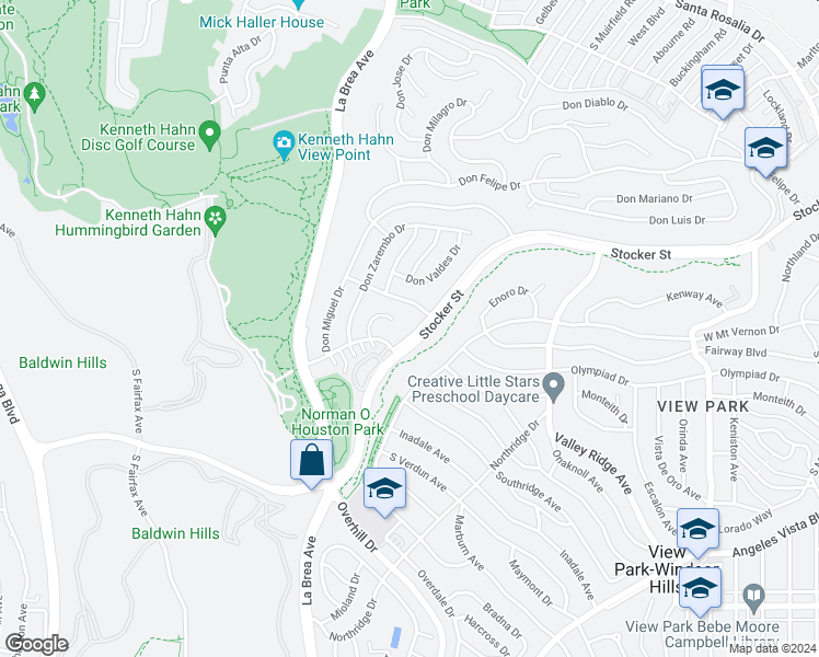 map of restaurants, bars, coffee shops, grocery stores, and more near 4557 Don Tomaso Drive in Los Angeles