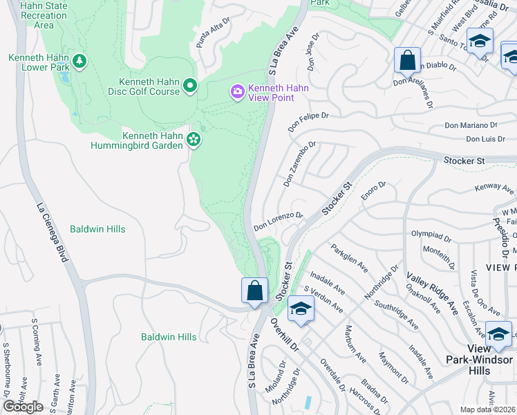 map of restaurants, bars, coffee shops, grocery stores, and more near 4773 Don Miguel Drive in Los Angeles