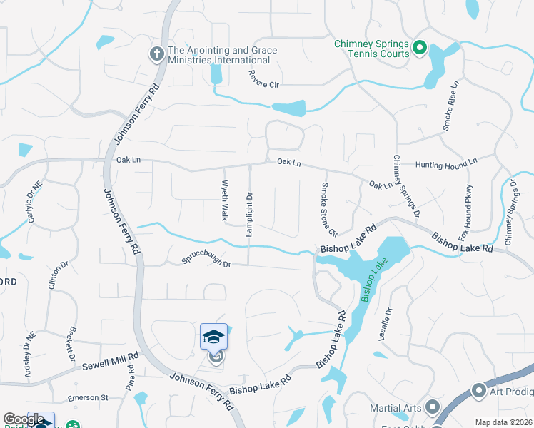 map of restaurants, bars, coffee shops, grocery stores, and more near 2132 Spindrift Court in Marietta