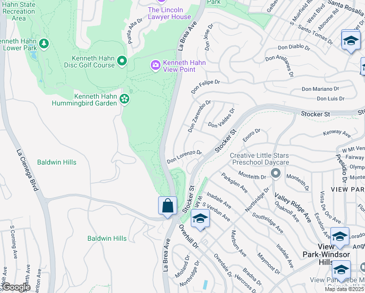map of restaurants, bars, coffee shops, grocery stores, and more near 4753 Don Zarembo Drive in Los Angeles