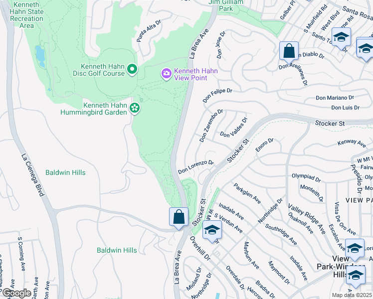 map of restaurants, bars, coffee shops, grocery stores, and more near 4753 Don Zarembo Drive in Los Angeles