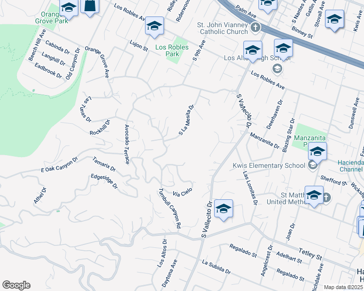 map of restaurants, bars, coffee shops, grocery stores, and more near 2216 Turnbull Canyon Road in Hacienda Heights