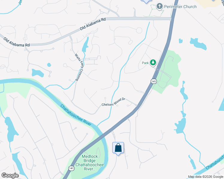 map of restaurants, bars, coffee shops, grocery stores, and more near 9140 Prestwick Club Drive in Duluth