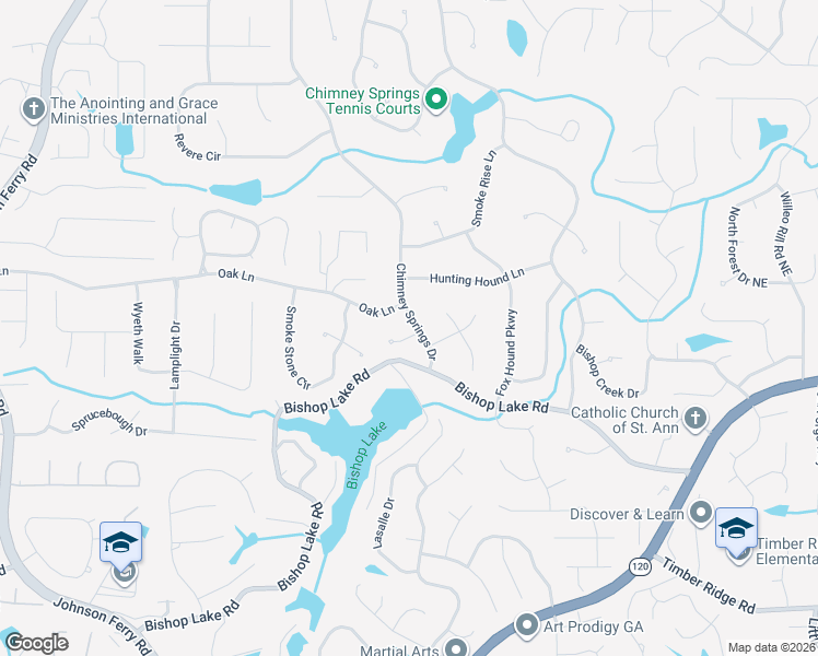 map of restaurants, bars, coffee shops, grocery stores, and more near 2244 Chimney Springs Drive in Marietta