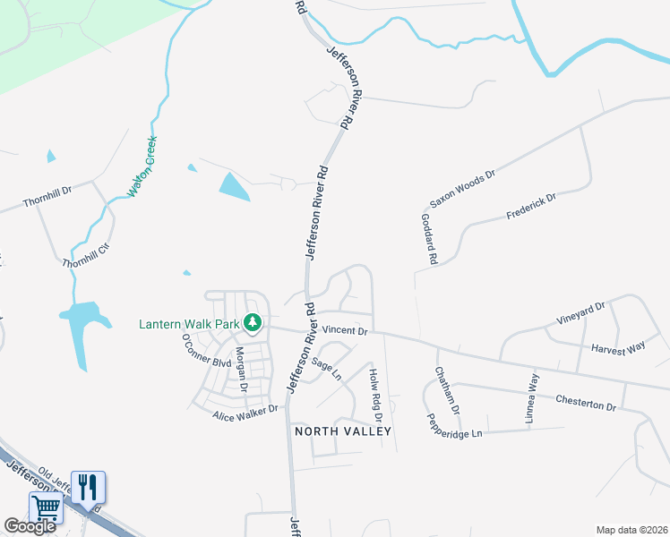 map of restaurants, bars, coffee shops, grocery stores, and more near 610 Jefferson River Road in Athens