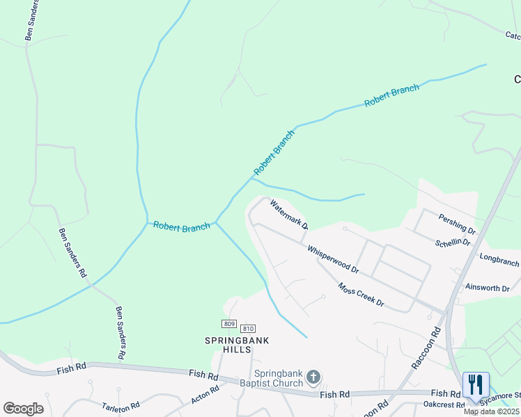 map of restaurants, bars, coffee shops, grocery stores, and more near 2785 Watermark Drive in Dalzell
