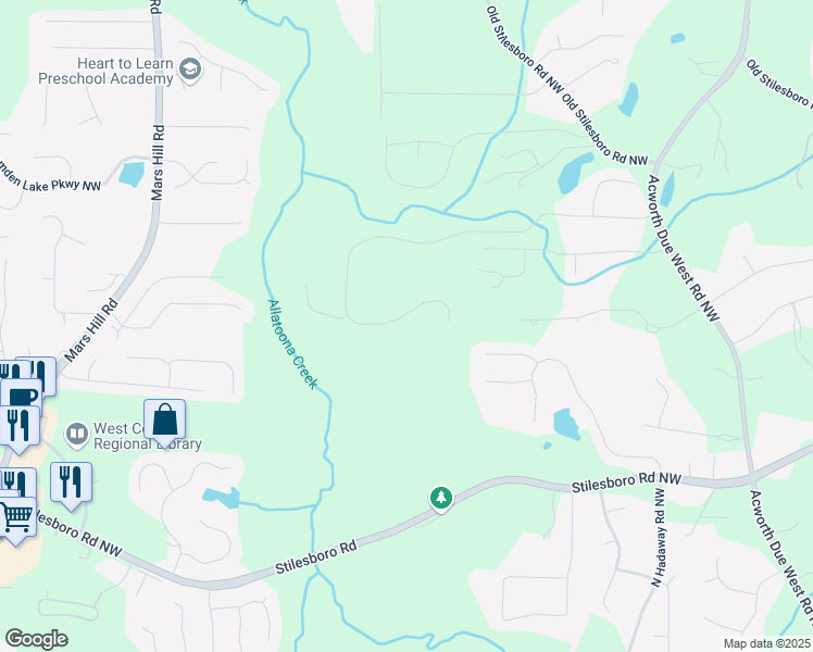 map of restaurants, bars, coffee shops, grocery stores, and more near 4538 Sterling Pointe Drive in Kennesaw