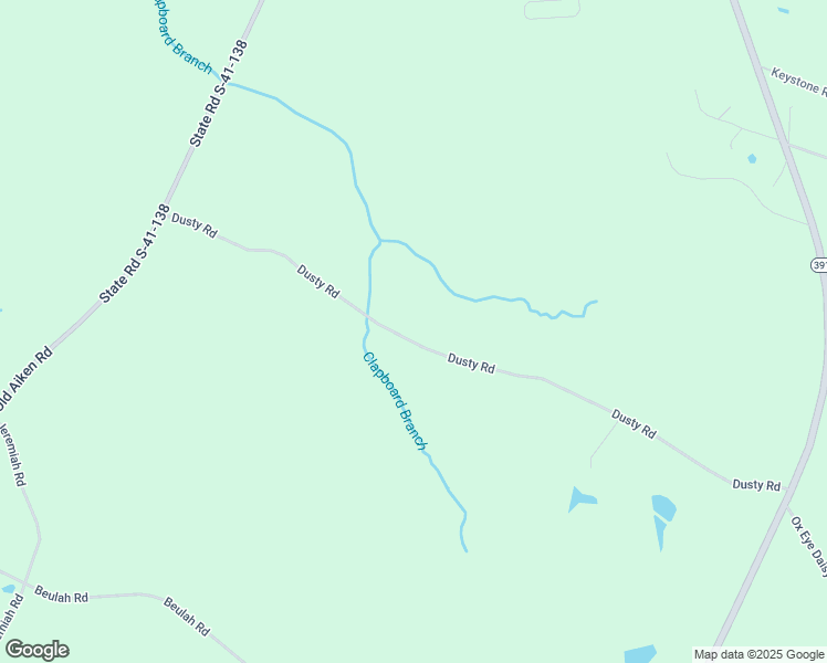 map of restaurants, bars, coffee shops, grocery stores, and more near 227 Dusty Road in Saluda County