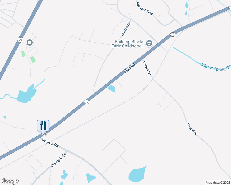 map of restaurants, bars, coffee shops, grocery stores, and more near 1226 Hull Road in Athens