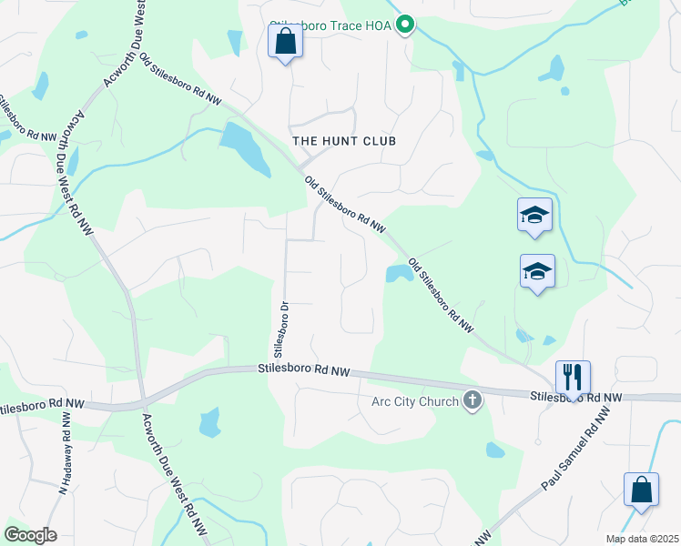 map of restaurants, bars, coffee shops, grocery stores, and more near 1900 Glenellen Court in Kennesaw