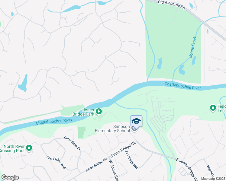 map of restaurants, bars, coffee shops, grocery stores, and more near 500 Covington Cove in Alpharetta