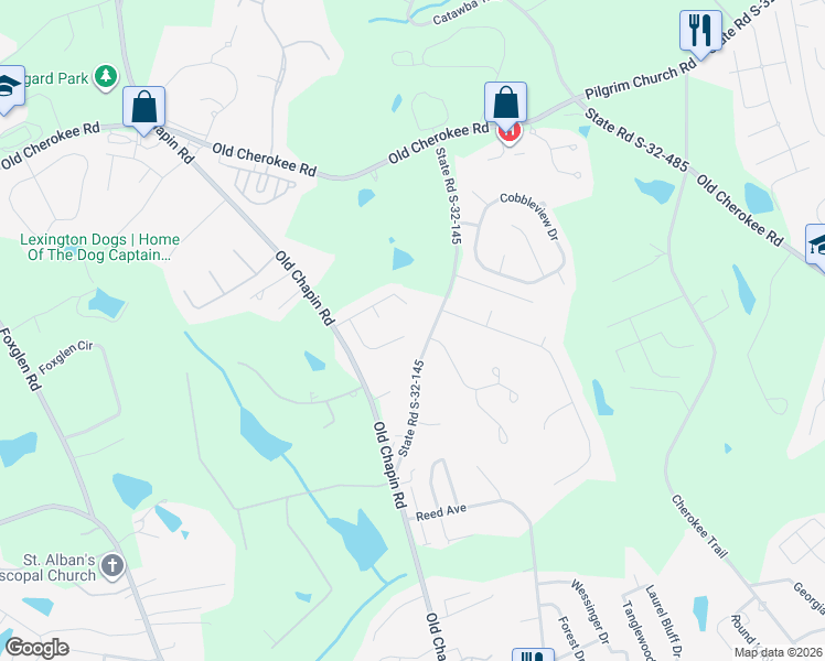 map of restaurants, bars, coffee shops, grocery stores, and more near 261 Rising Star Court in Lexington