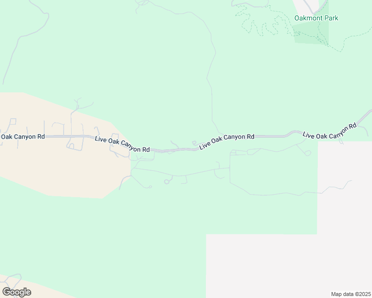 map of restaurants, bars, coffee shops, grocery stores, and more near Live Oak Canyon Road in Redlands