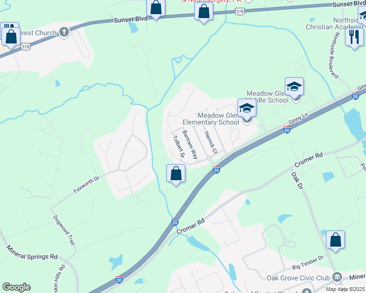 map of restaurants, bars, coffee shops, grocery stores, and more near 120 Tolbert Street in Lexington