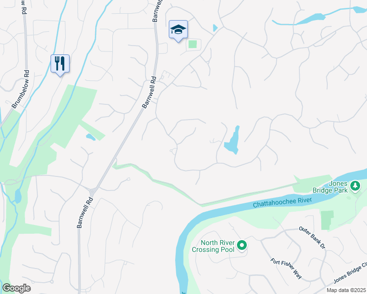 map of restaurants, bars, coffee shops, grocery stores, and more near 1000 Leadenhall Street in Johns Creek