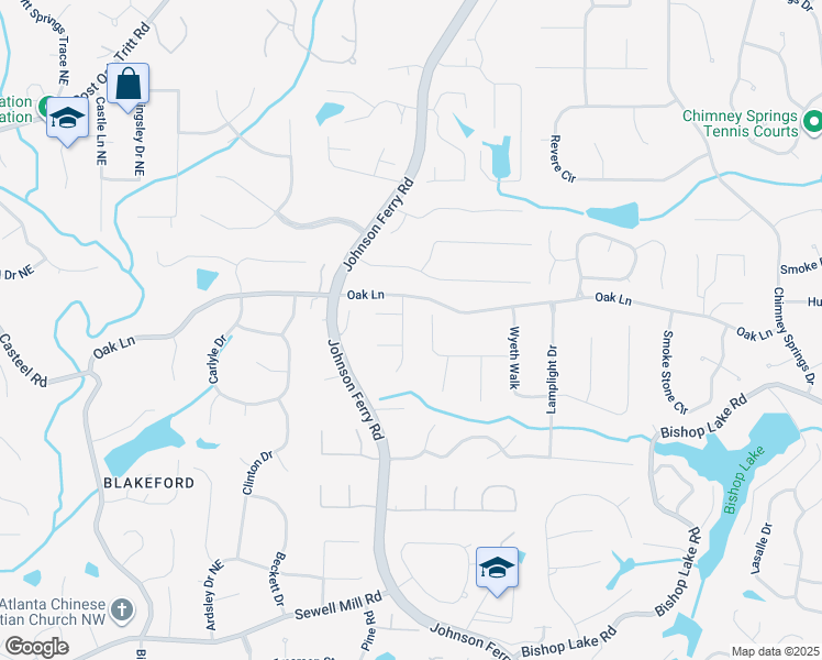map of restaurants, bars, coffee shops, grocery stores, and more near 2244 Chadds Creek Drive in Marietta