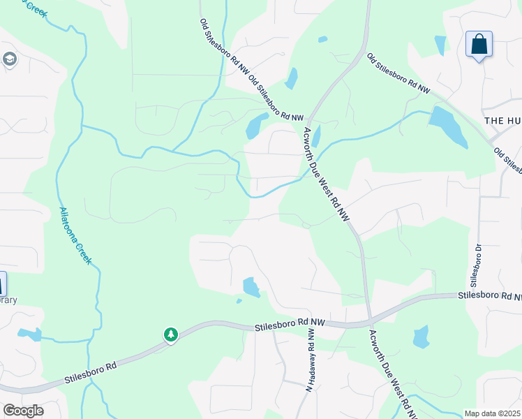map of restaurants, bars, coffee shops, grocery stores, and more near 4370 Freys Farm Lane Northwest in Kennesaw