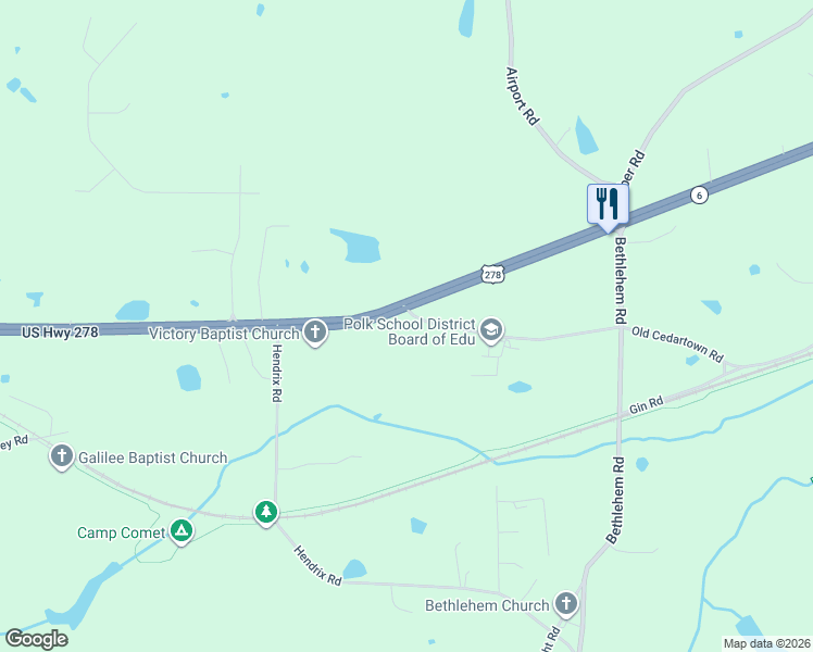 map of restaurants, bars, coffee shops, grocery stores, and more near 2359 Old Cedartown Road in Cedartown