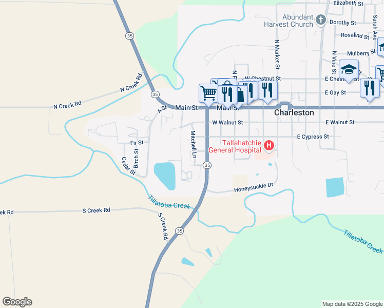 map of restaurants, bars, coffee shops, grocery stores, and more near 507 Murphy Rd in Charleston