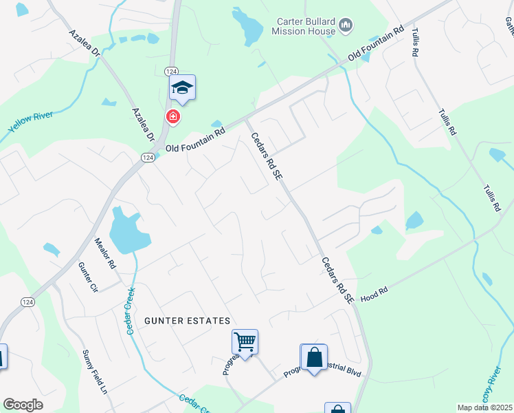 map of restaurants, bars, coffee shops, grocery stores, and more near 1245 Cedar Oak Lane in Lawrenceville