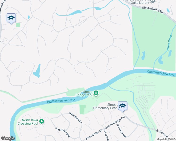 map of restaurants, bars, coffee shops, grocery stores, and more near 735 Sturges Way in Alpharetta