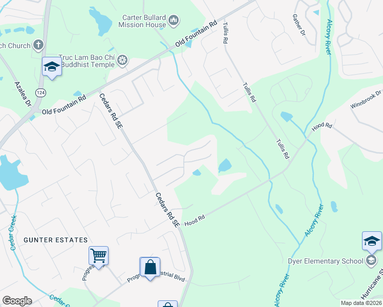 map of restaurants, bars, coffee shops, grocery stores, and more near 1575 Dunton Green Way in Lawrenceville