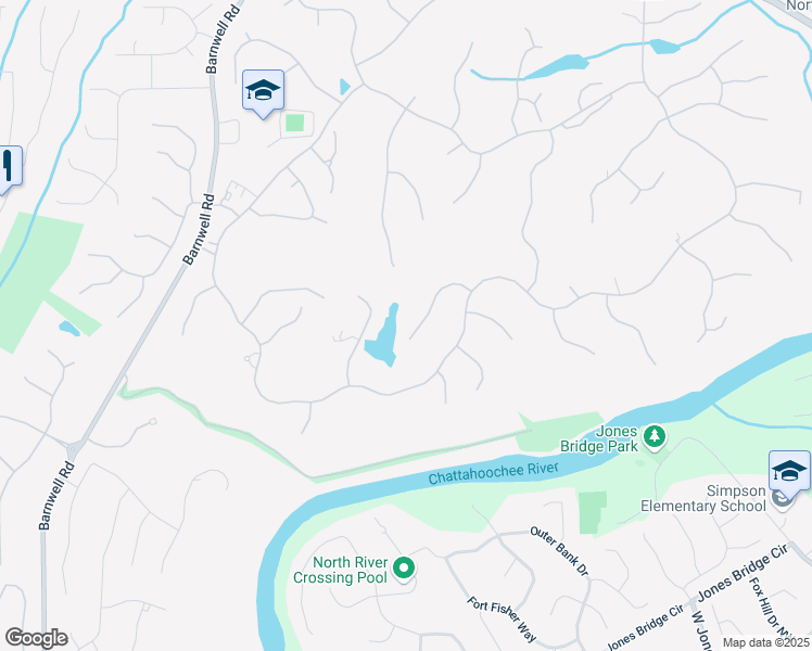 map of restaurants, bars, coffee shops, grocery stores, and more near 965 Tiverton Ln in Alpharetta