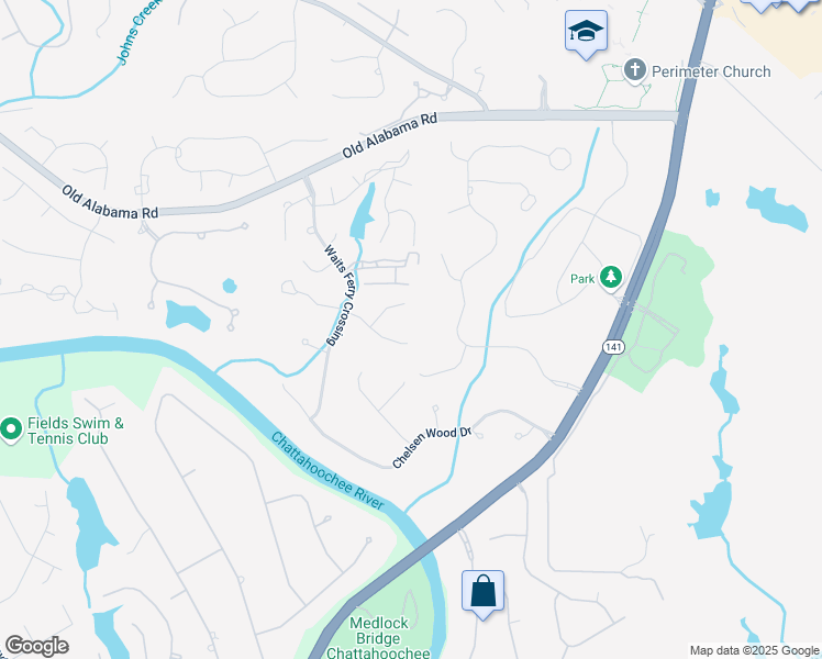 map of restaurants, bars, coffee shops, grocery stores, and more near 235 Pinnacle Pointe in Duluth