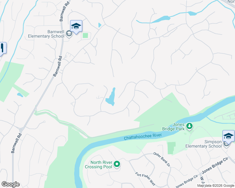 map of restaurants, bars, coffee shops, grocery stores, and more near 965 Tiverton Lane in Alpharetta