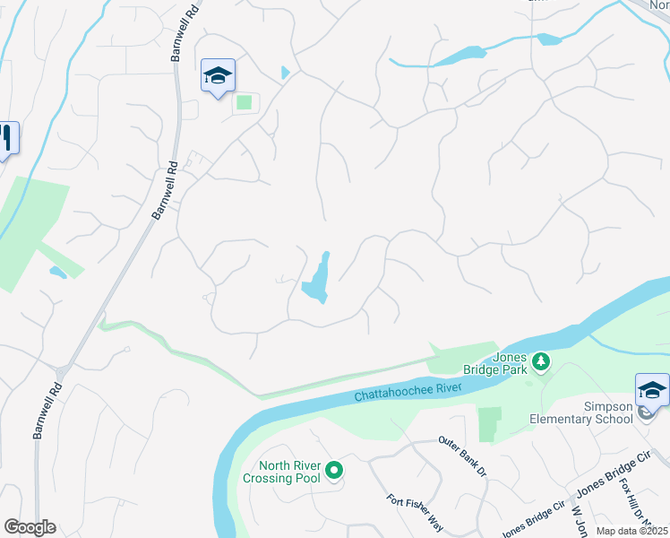 map of restaurants, bars, coffee shops, grocery stores, and more near 965 Tiverton Lane in Alpharetta