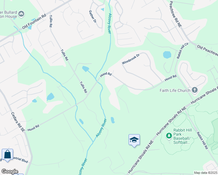 map of restaurants, bars, coffee shops, grocery stores, and more near 770 Winding Creek Trail in Dacula